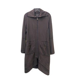 Neon Buddha long knit jacket